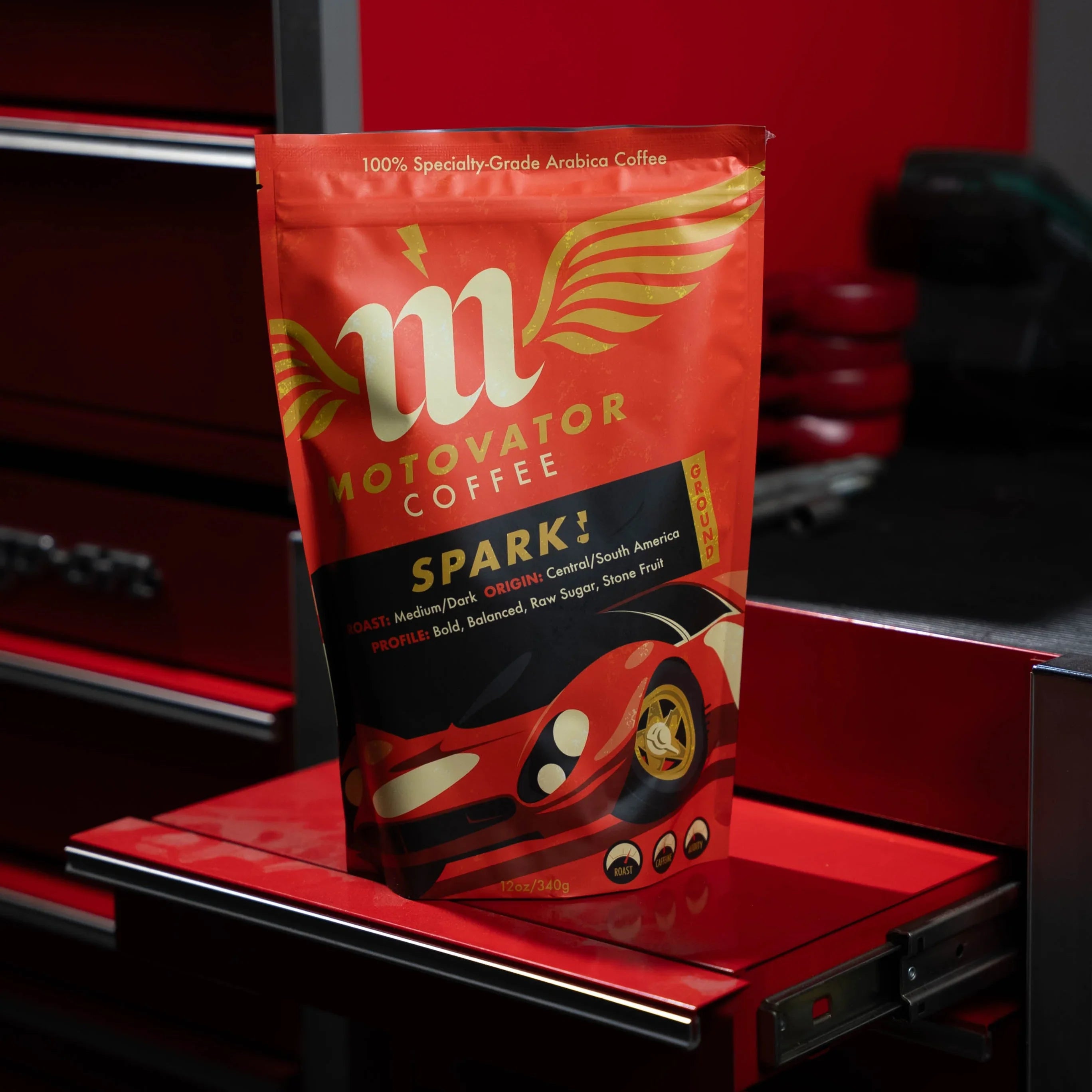 Motovator Spark! Premium Ground Coffee - Motovator, Inc.